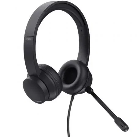 Trust Auriculares Ayda con Micrófono USB Negros