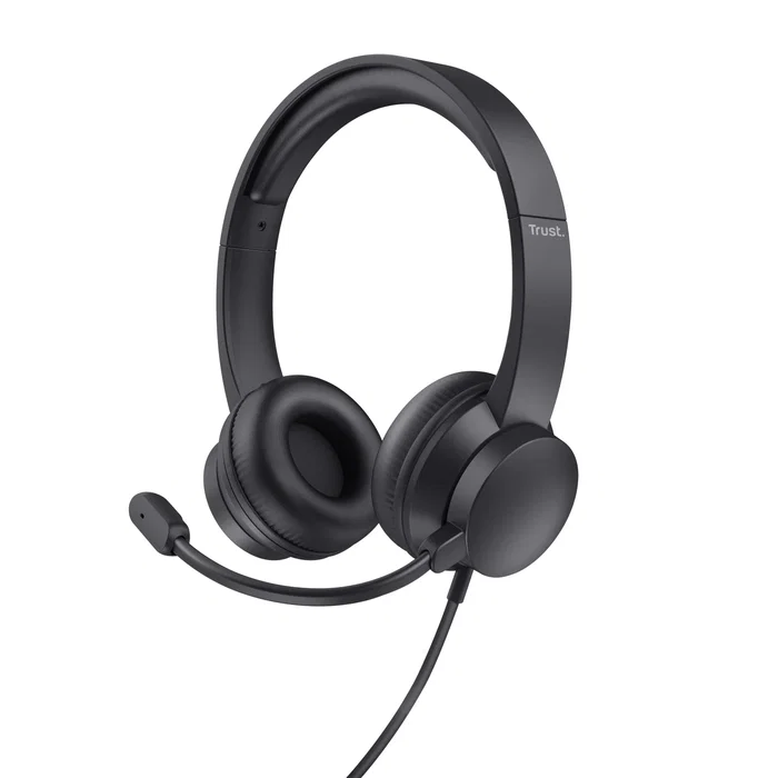 Trust Ayda Auriculares USB Supraaurales con Micrófono Negro