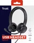 Trust Ayda Auriculares Supraaurales USB con Micrófono Negro