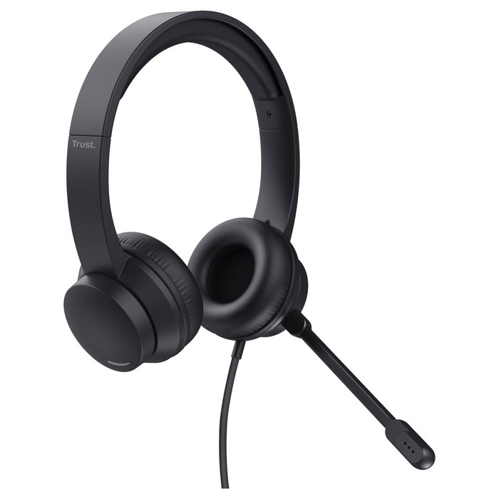 Trust Ayda Auriculares Supraaurales USB con Micrófono Negro Trust Ayda Auriculares Supraaurales USB con Micrófono Negro