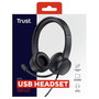 Trust Ayda Auriculares Supraaurales USB con Micrófono Negro