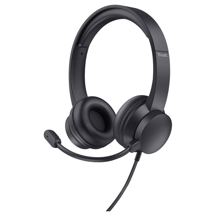 Trust Ayda Auriculares USB Supraaurales con Micrófono Negro