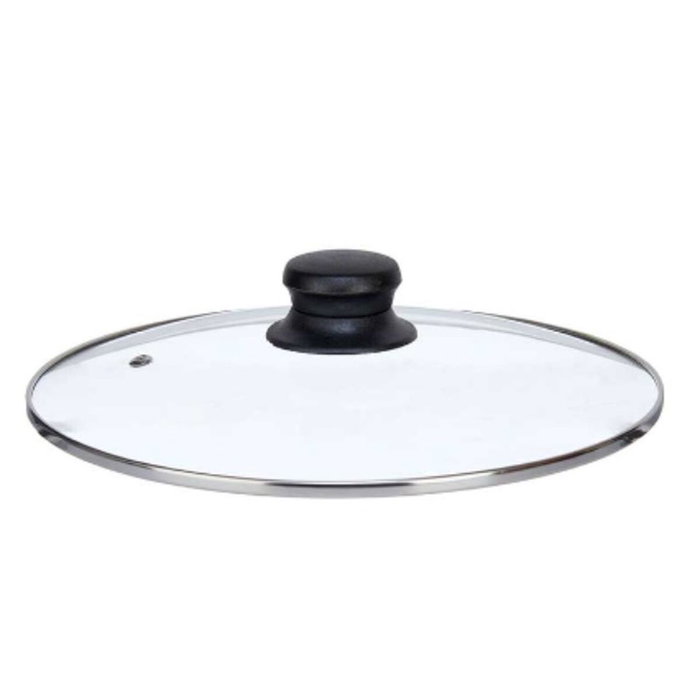 Tapa para Olla Kinvara Transparente Plateado Plata Metal Vidrio Acero Inoxidable Cristal Acero 24 cm 24,5 x 6,5 x 24,5 cm 24,5 x