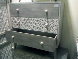 DKD Home Decor Cómoda Natural Blanco 42 x 80 x 80 cm 3 Cajones