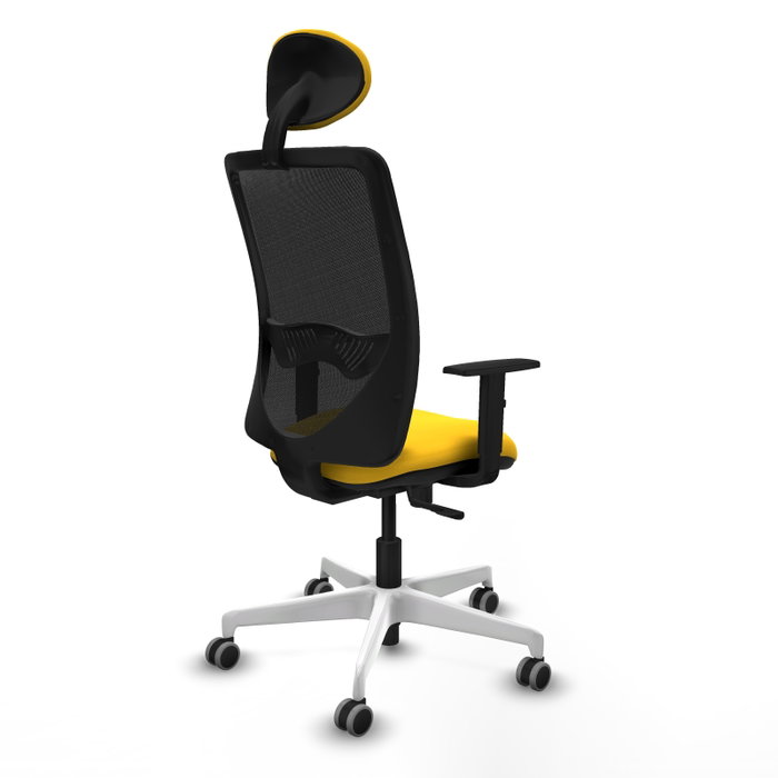 PIQUERAS Y CRESPO Silla de oficina Zulema con mecanismo Sincro, Amarillo y Negro PIQUERAS Y CRESPO Silla de oficina Zulema con mecanismo Sincro, Amarillo y Negro