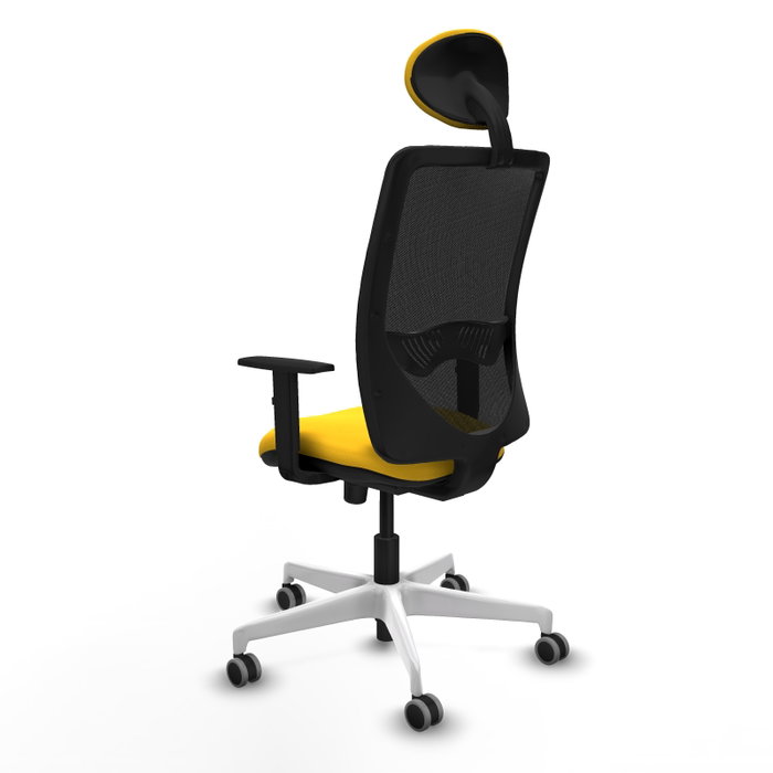 PIQUERAS Y CRESPO Silla de oficina Zulema con mecanismo Sincro, Amarillo y Negro PIQUERAS Y CRESPO Silla de oficina Zulema con mecanismo Sincro, Amarillo y Negro
