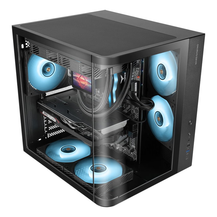 Mars Gaming MCCURV Semitorre Negra Mars Gaming MCCURV Semitorre Negra