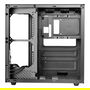 Mars Gaming MCCURV Caja Ordenador ATX Semitorre Gaming con Cristal Templado Curvo y 4 Ventiladores FRGB, Negro - Compatible ATX/Micro-ATX/Mini-ITX