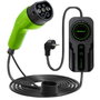 Qoltec Cargador Móvil para Vehículo Eléctrico EV 2 en 1 Tipo 2 y Schuko 3.5kW 5m LCD