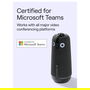 Owl Labs Meeting Owl 4+ - Cámara de videoconferencia inteligente 360° 4K, micrófono y altavoz, enfoque automático, certificada para Teams, color carbón