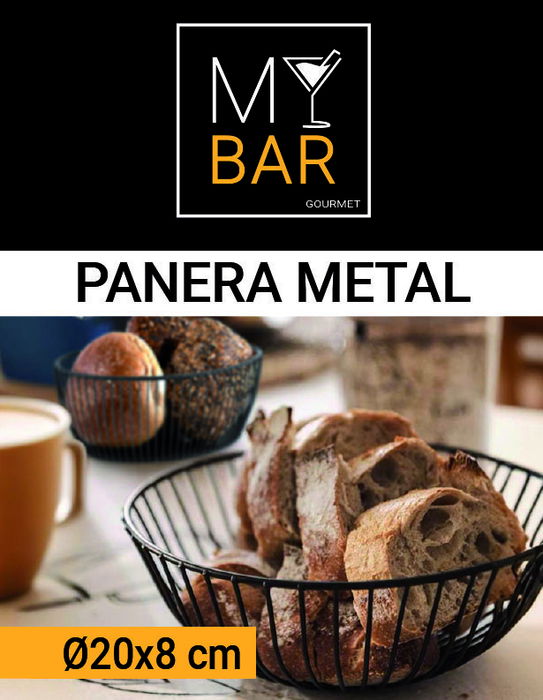 My Bar Panera Redonda Metal 20x8 cm (12 Unidades)