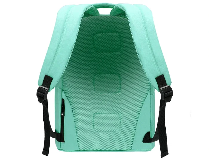 Antartik Mochila Verde Menta con Asas Acolchadas, Bolsillo para Portátil y Bolsillo Antirrobo, 310x160x410 mm
