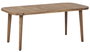 DKD Home Decor Mesa de Comedor de Teca Redondeada Natural