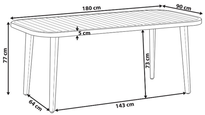 DKD Home Decor Mesa de Comedor de Teca Redondeada Natural