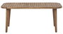 DKD Home Decor Mesa de Comedor de Teca Redondeada Natural