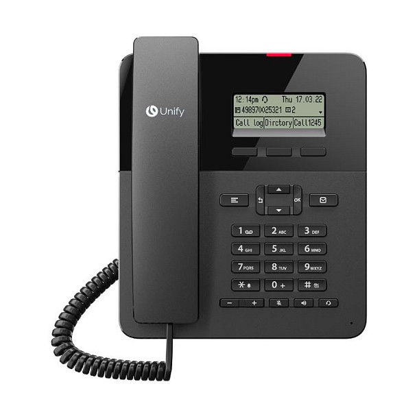 Unify CP110 Teléfono Analógico para Escritorio OpenScape con Pantalla, Altavoz, 2 Puertos LAN, Negro Unify CP110 Teléfono Analógico para Escritorio OpenScape con Pantalla, Altavoz, 2 Puertos LAN, Negro