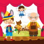 Color Baby Marionetas Pinocho Set de 4 piezas
