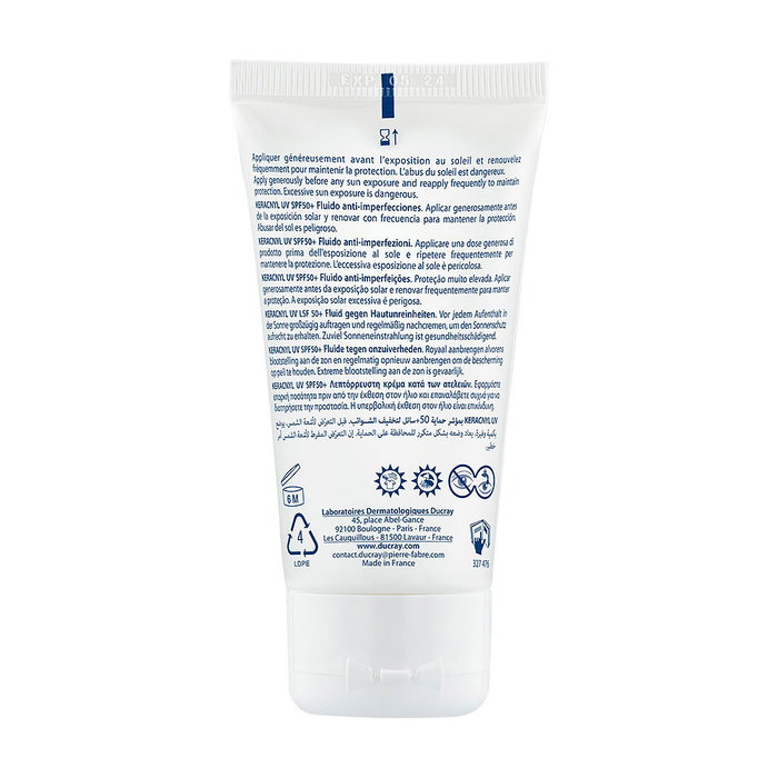 Ducray Keracnyl UV Fluido Antimperfecciones SPF50+ 50 ml Ducray Keracnyl UV Fluido Antimperfecciones SPF50+ 50 ml