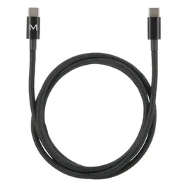 Mobilis Cable USB C a USB C 2m Negro USB 2.0 100W