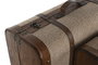 DKD Home Decor Baul Alpino Marron Beige 37 x 24 x 60 cm Set de 2
