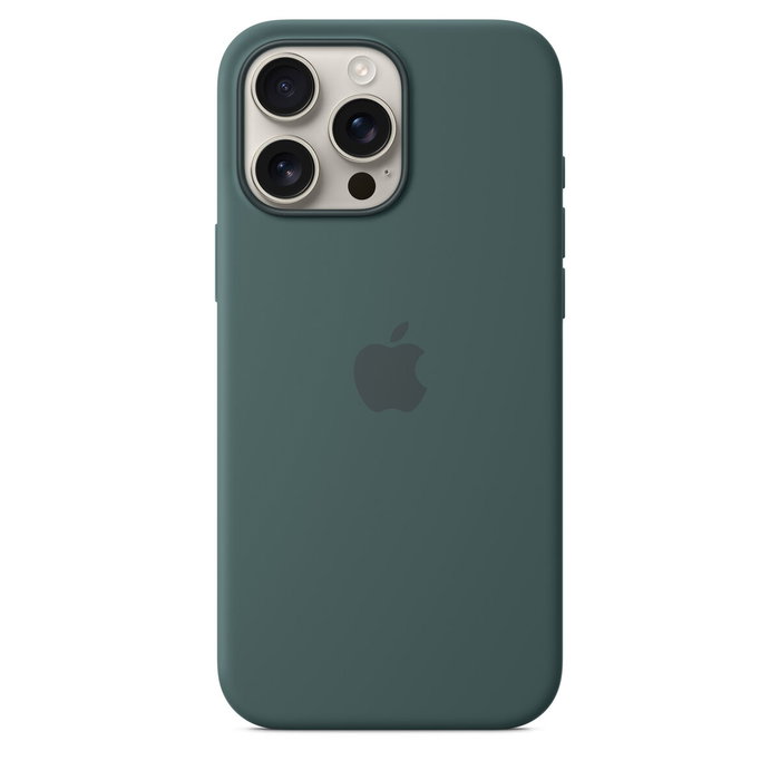 Apple Funda de silicona con MagSafe para iPhone 16 Pro Max - Lake Green