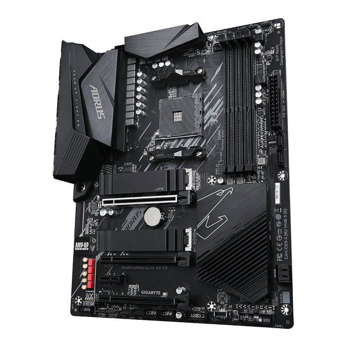 Gigabyte B550 AORUS ELITE AX V2 Placa Base AM4 para AMD Ryzen 5000/4000/3000, Wi-Fi 6E, 2.5GbE LAN, PCIe 4.0 M.2, 128 GB DDR4 4733 MHz, ATX
