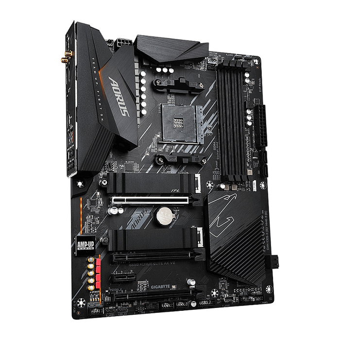 Gigabyte B550 AORUS ELITE AX V2 Placa Base AM4 para AMD Ryzen 5000/4000/3000, Wi-Fi 6E, 2.5GbE LAN, PCIe 4.0 M.2, 128 GB DDR4 4733 MHz, ATX