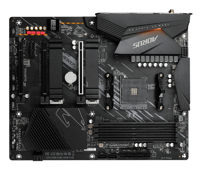 GIGABYTE B550 AORUS ELITE AX V2 Placa base ATX AMD B550 DDR4 WiFi 6E LAN 2.5GbE USB 3.2 Gen 2 para AMD Ryzen 5000 Series GIGABYTE B550 AORUS ELITE AX V2 Placa base ATX AMD B550 DDR4 WiFi 6E LAN 2.5GbE USB 3.2 Gen 2 para AMD Ryzen 5000 Series