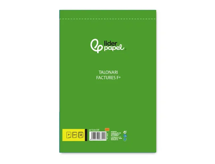 Liderpapel Talonario de facturas T223 original y copia en catalán