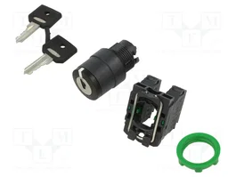 SCHNEIDER ELECTRIC Interruptor rotativo con llave Harmony XB5 22mm Negro