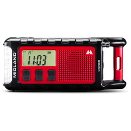 Midland ER 300 Pro Radio de Manivela Negro / Rojo