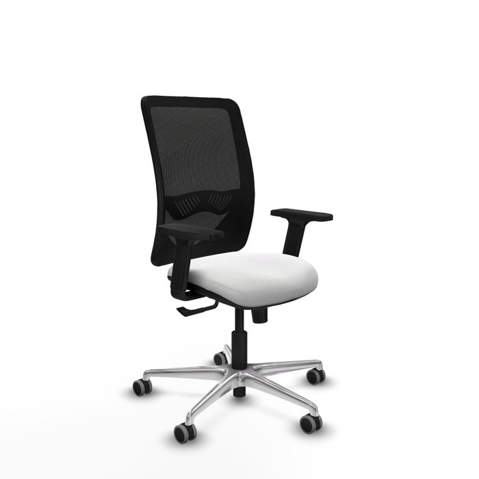 PIQUERAS Y CRESPO Silla de oficina Zulema con Mecanismo Sincro, Blanco y Negro PIQUERAS Y CRESPO Silla de oficina Zulema con Mecanismo Sincro, Blanco y Negro