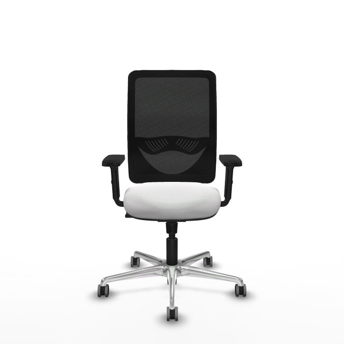 PIQUERAS Y CRESPO Silla de oficina Zulema con Mecanismo Sincro, Blanco y Negro PIQUERAS Y CRESPO Silla de oficina Zulema con Mecanismo Sincro, Blanco y Negro
