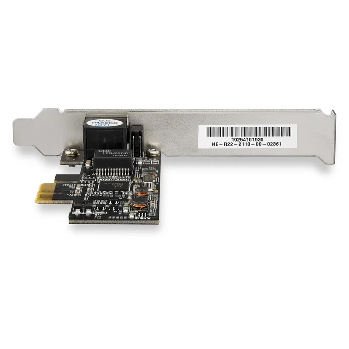 StarTech.com Tarjeta de Red Interna PCIe Gigabit Ethernet 2.5GbE 2500 Mbit/s 1 Puerto RJ-45 Chipset Realtek RTL8125 para PC - ST2GPEX - Compatible con Windows y Linux