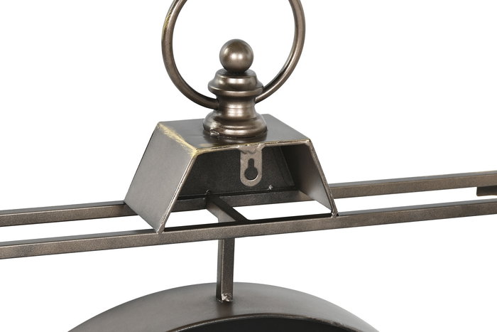 DKD Home Decor Reloj de Pared Loft Negro Dorado 9 x 80 x 60 cm