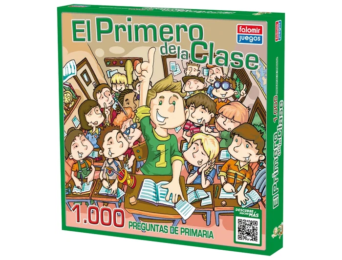 Falomir El Primero de la Clase Juego de Mesa con 1000 Preguntas de Primaria para Niños a Partir de 6 Años