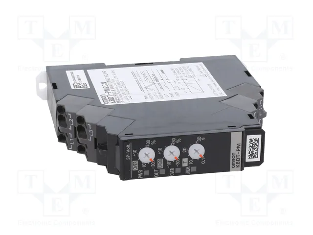 OMRON K8DT-PM2CN Relé de monitorización de tensión trifásica OMRON K8DT-PM2CN Relé de monitorización de tensión trifásica