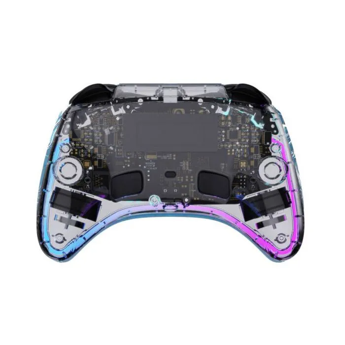 Freaks And Geeks Controlador Inalámbrico LED Transparente Polychroma para Nintendo Switch y PC Freaks And Geeks Controlador Inalámbrico LED Transparente Polychroma para Nintendo Switch y PC