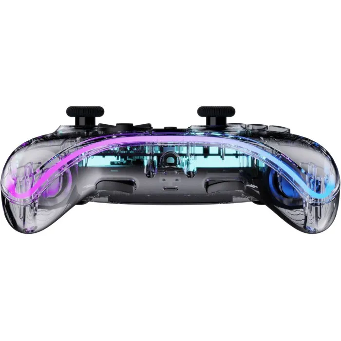 Freaks And Geeks Controlador Inalámbrico LED Transparente Polychroma para Nintendo Switch y PC Freaks And Geeks Controlador Inalámbrico LED Transparente Polychroma para Nintendo Switch y PC