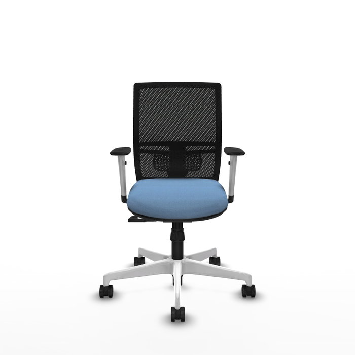 PIQUERAS Y CRESPO Silla de oficina Yunquera Azul cielo y Negro con mecanismo Sincro PIQUERAS Y CRESPO Silla de oficina Yunquera Azul cielo y Negro con mecanismo Sincro