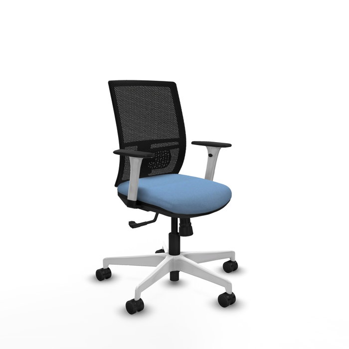 PIQUERAS Y CRESPO Silla de oficina Yunquera Azul cielo y Negro con mecanismo Sincro PIQUERAS Y CRESPO Silla de oficina Yunquera Azul cielo y Negro con mecanismo Sincro