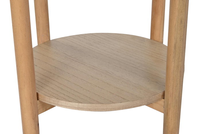 DKD Home Decor Mesita Auxiliar Paulownia y Ratán Natural DKD Home Decor Mesita Auxiliar Paulownia y Ratán Natural