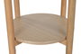 DKD Home Decor Mesita Auxiliar Paulownia y Ratán Natural