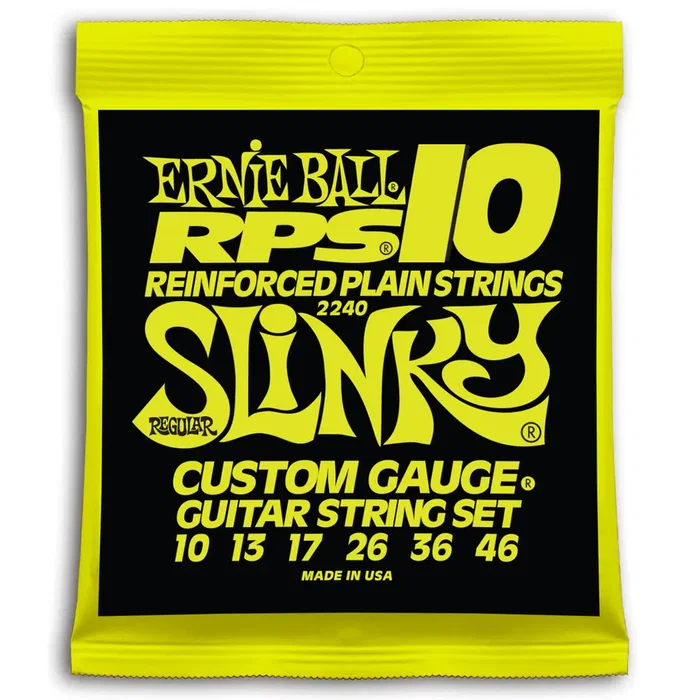 Ernieball RPS 10-46 Juego de Cuerdas Eléctricas Slinky Planas para Guitarra Ernieball RPS 10-46 Juego de Cuerdas Eléctricas Slinky Planas para Guitarra