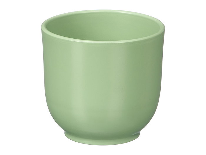 Ibergarden Maceta Vaso Redonda 14 cm de Arcilla en Color Menta Mate (Set de 6)