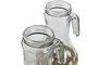 DKD Home Decor Jarra Cristal Fibra Natural 1,5L