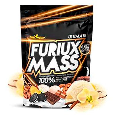 BIGMAN Gainer con Creatina Furiux Mass para Aumento de Masa Muscular, Fuerza y Resistencia Sabor Vainilla 3 Kg BIGMAN Gainer con Creatina Furiux Mass para Aumento de Masa Muscular, Fuerza y Resistencia Sabor Vainilla 3 Kg