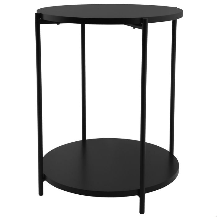 Day Mesa Auxiliar Negra Diámetro 40 cm Altura 50 cm Day Mesa Auxiliar Negra Diámetro 40 cm Altura 50 cm