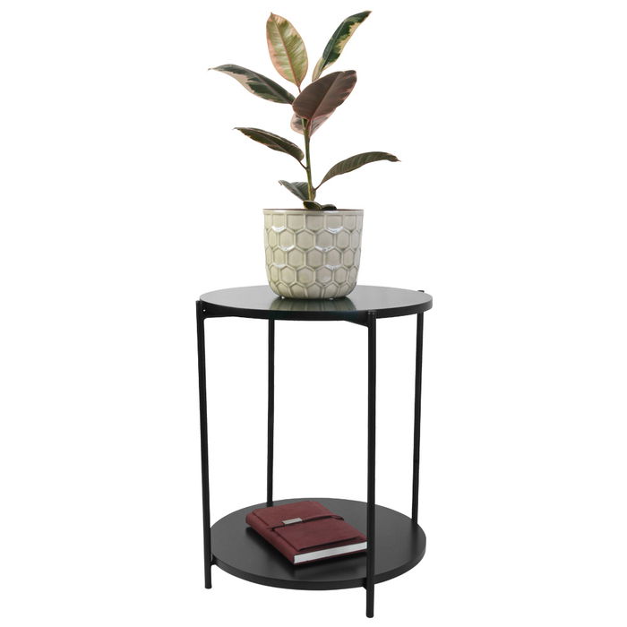 Day Mesa Auxiliar Negra Diámetro 40 cm Altura 50 cm Day Mesa Auxiliar Negra Diámetro 40 cm Altura 50 cm