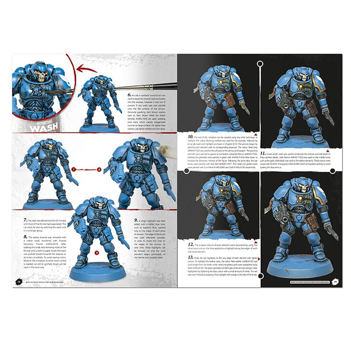 AMMO Libro Cómo Pintar Miniaturas para Wargames: Técnicas y Tutoriales de Pintura de Figuras de Wargames con Capas, Luces y Sombras para Aficionados